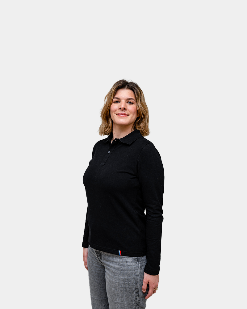 Langarm-Poloshirt für Damen zum Personalisieren